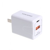 VOKAMO WALL USB CHARGER 1XUSB-A (QC3.0) / 1XUSB-C (18W) SPOW FAST CHARGE