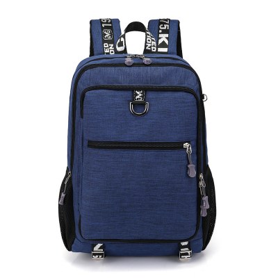 Backpack Boys School Bags Men Travel Shoulder Bag（แถมกระเป๋าสตางค์แบบสุ่ม）