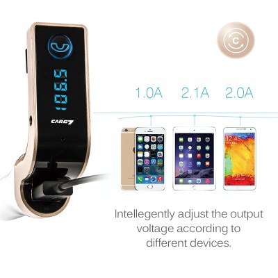 อุปกรณ์รับสัญญาณบลูทูธในรถยนต์ CAR G7 for Smart Phone & Tablet ผ่าน Bluetooth FM / Mango Gadget