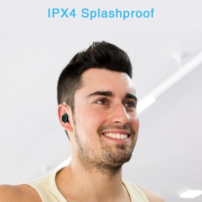 True Wireless Earbuds iHaper,Wireless 5.0 HiFi Stereo Earphones 4H Playtime IPX4 Waterproof Sweat Resistant Wireless Headphones with Mi