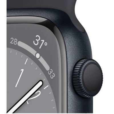Apple Watch Series 8 GPS 45mm Midnight Aluminium Case with Midnight Sport Band