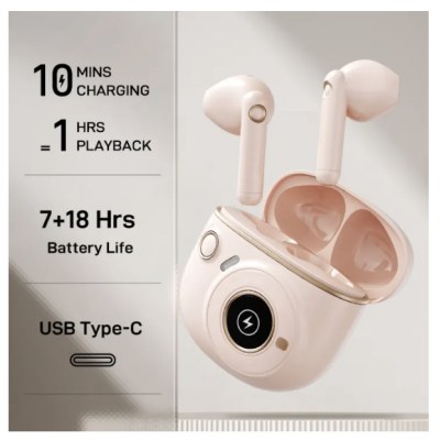 Edifier TO-U2 mini True Wireless Earbuds หูฟังไร้สาย หูฟังบลูทูธ Bluetooth 5.1 up to 25 hours LED Display IP54 กันฝุ่นกันน้ำ