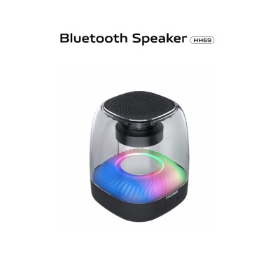 ลำโพงบลูทูธ แบบมีไฟ Foomee Colorful Bluetooth Speaker (HH69) แบตเตอรี่ 1200 mAh | Bluetooth 5.0 + EDR