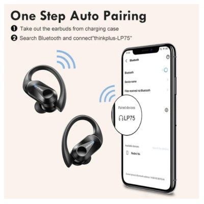 Lenovo Thinkplus LP75 TWS หูฟังบลูทูธไร้สาย หูฟังบลูทูธ หูฟังไร้สาย In-Ear Headphones Wireless Headphones ลดเสียงรบกวน