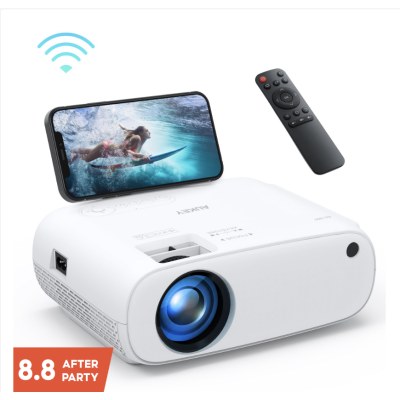 AUKEY RD-860 โปรเจคเตอร์ Full HD 1080P Wi-Fi LCD Projector with Support Smartphone Screen Sync HDMI VGA