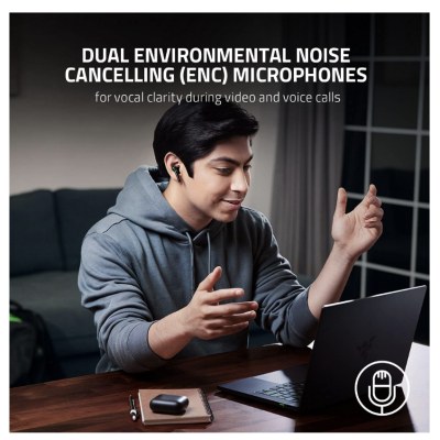 Razer Hammerhead True Wireless (Gen 2) - ANC | Gaming Mode 60ms | Razer Chroma™ RGB | IPX4