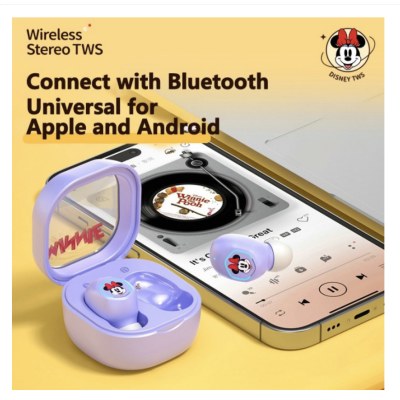 Disney LF220 หูฟังบลูทูธไร้สาย 5.2 ตัดเสียงรบกวน ระบบสเตอริโอ HIFI