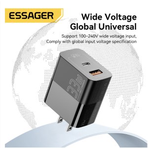 Essager ที่ชาร์จ 33W GaN USB + Type C PD ชาร์จเร็ว