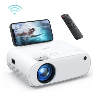 โปรเจคเตอร์ Full HD 1080P Wi-Fi LCD Projector with Support Smartphone Screen Sync HDMI VGA