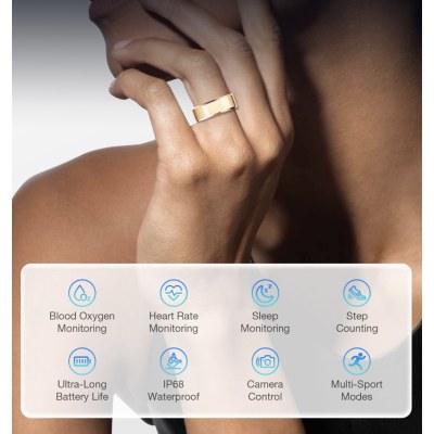 Aolon Ring Gen 3 แหวนอัจฉริยะ วัดชีพจร ติดตามนอน Smart Ring can Swim ว่ายน้ำ