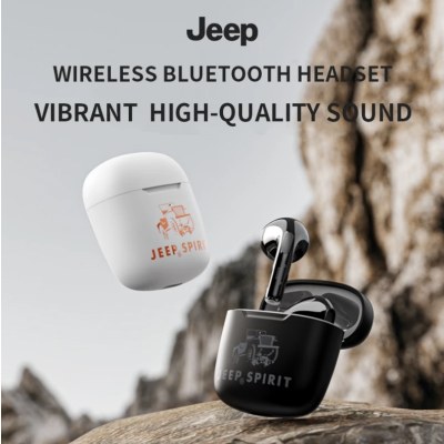 Jeep หูฟังบลูทูธ หูฟังไร้สาย แยกเสียงซ้ายขวา ตัดเสียงรบกวน จับคู่เร็ว แบตเตอรี่ยาวนาน