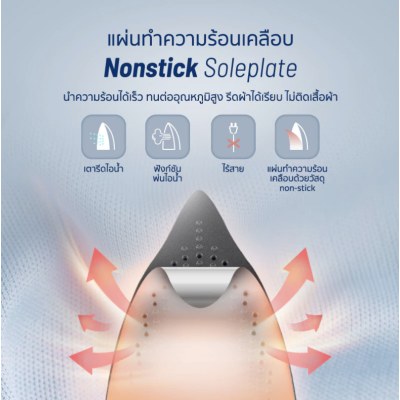 Alectric เตารีดไอน้ำไร้สาย ขนาด 2000 วัตต์