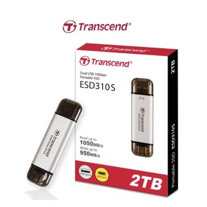 Transcend External SSD USB A and Type C connectors