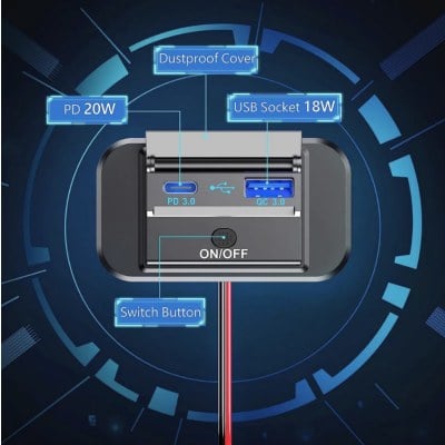 ที่ชาร์จแบตในรถยนต์ Car Charger USB/Type C รองรับการชาร์จไว