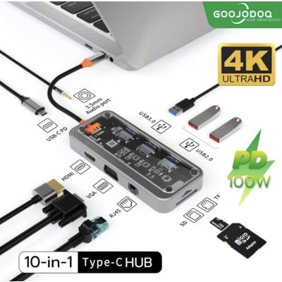 USB Type-C HDMI 10 in 1