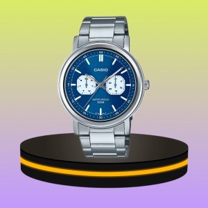 CASIO นาฬิกาข้อมือ สายสเตนเลสสตีล