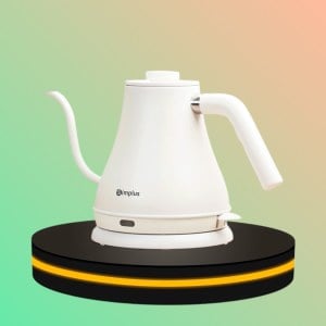 หม้อกาแฟ กาต้มน้ำไฟฟ้าสแตนเลส ขนาด 0.8 ลิตร ทรงคอยาว