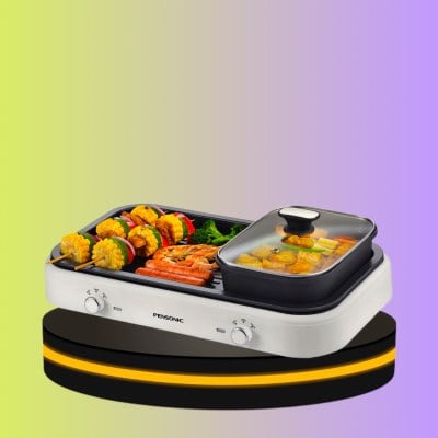 Pensonic เตาหมูกระทะ หม้อชาบู สุกี้ 2in1