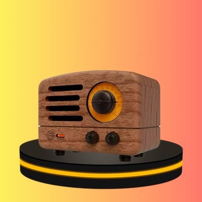 Muzen OTR Wood ลําโพงบลูทูธ วิทยุ FM แบบพกพา สไตล์เรโทร