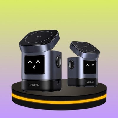 แท่นชาร์จไร้สายแม่เหล็ก 2 in 1 Magnetic Wireless Charger ขนาด 25W