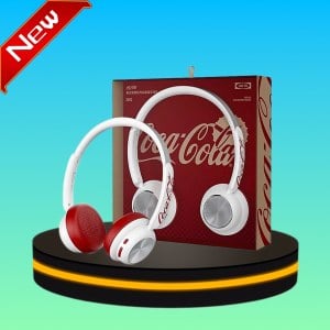 [ ใหม่ ] หูฟังแบบครอบหู ลาย Coca Cola