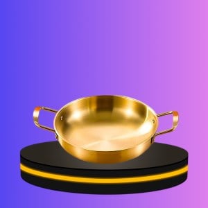 กระทะเกาหลี ขนาด 24 cm. สีทอง