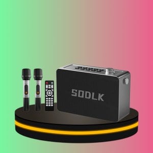 SODLK ลำโพงบลูทูธ 120W เบสหนักๆ ไมโครโฟนคู่