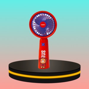 พัดลมพกพา Portable Fan แรงลม 3 ระดับ สีแดง