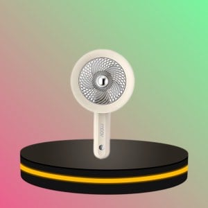 พัดลมพกพา Portable Fan แรงลม 3 ระดับ สีขาว