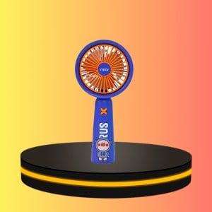 พัดลมพกพา Portable Fan แรงลม 3 ระดับ สีนำ้เงิน