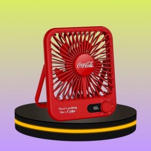 พัดลม ลาย Coca Cola สีแดง