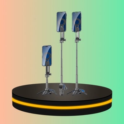 ขาตั้งมือถือ ไม้เซลฟี่แบบแม่เหล็ก หมุนได้ 360°