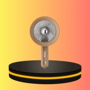 พัดลมพกพา Portable Fan แรงลม 3 ระดับ สีน้ำตาล