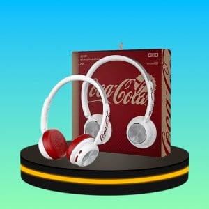 หูฟังแบบครอบหู ลาย Coca Cola