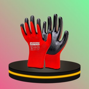 ถุงมือเคลือบยาง ถุงมือทำงาน ทำสวน กันลื่น