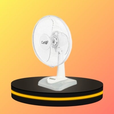 พัดลมตั้งโต๊ะ 16" นิ้ว สีขาว