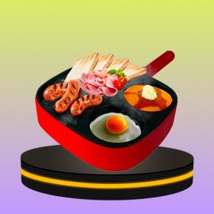 เตาปิ้งย่าง กระทะไฟฟ้าอเนกประสงค์ ขนาด 11 นิ้ว