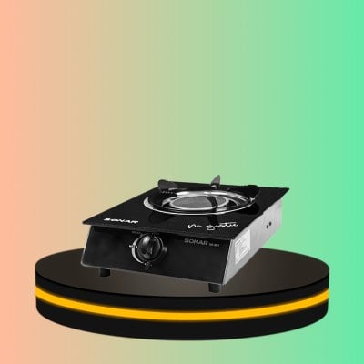 Sonar เตาแก๊สหน้ากระจก นิรภัย ขนาด 1 หัว