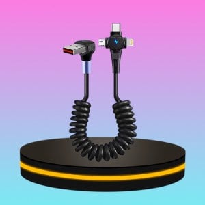 สายชาร์จ USB to Type C แบบ 3 หัว All in One