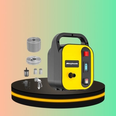 Maybuck ปั๊มน้ำไฟฟ้า แบตเตอรี่ ไดโว่ดูดน้ำ แบบพกพา ใช้รดน้ำต้นและผักได้ล้างรถได้