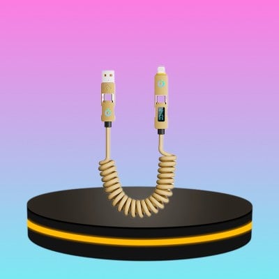 สายชาร์จ รองรับ Carplay 4 in 1 Multi-functional