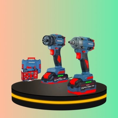 MASARU Combo ชุดบล็อก สว่าน ไขควง คลัช ไร้สาย แบตเตอรี่ 20V