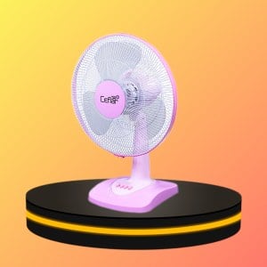 พัดลมตั้งโต๊ะ 16" นิ้ว สีชมพู