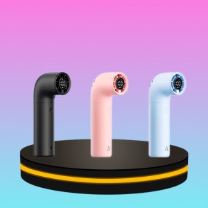 พัดลมพกพาขนาดเล็ก ดีไซน์กะทัดรัด พกง่าย จอ LED แสดงผล แบตความจุ 3500mAh