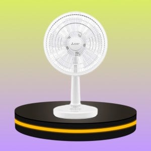 MITSUBISH พัดลมตั้งโต๊ะ ขนาด 12 นิ้ว สีขาว