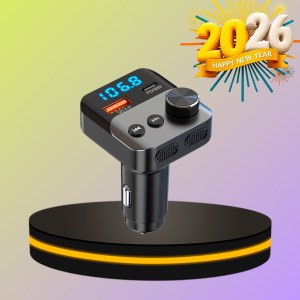 LEADINWAY เครื่องส่งสัญญาณ FM Bluetooth ในรถยนต์แบบ Dual-Mic ชาร์จแบบแฮนด์ฟรีอย่างรวดเร็ว 36W QC 3.0