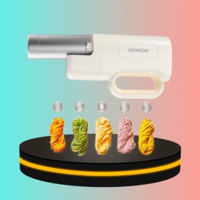 Homemi Handheld Noodle Maker เครื่องทำเส้นพาสต้า เส้นก๋วยเตี๋ยว แบบพกพา
