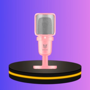 Onikuma Hoko ไมโครโฟนแบบตั้งโต๊ะ สีชมพู