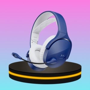 HYPERX GAMING HEADSET หูฟังแบบครอบหู ใส่สบาย ไมค์ตัดเสียง สีน้ำเงิน