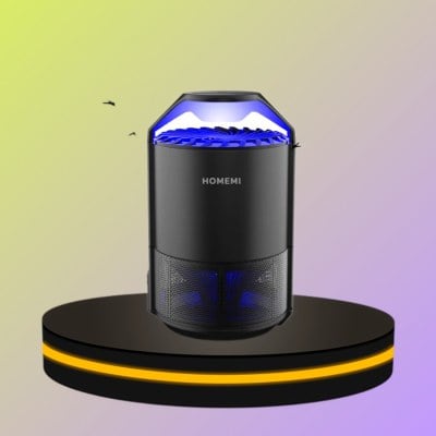 Homemi เครื่องดักยุงและแมลง เปิด-ปิดอัตโนมัติ ระบบแสง UV ไม่ใช้สารเคมี